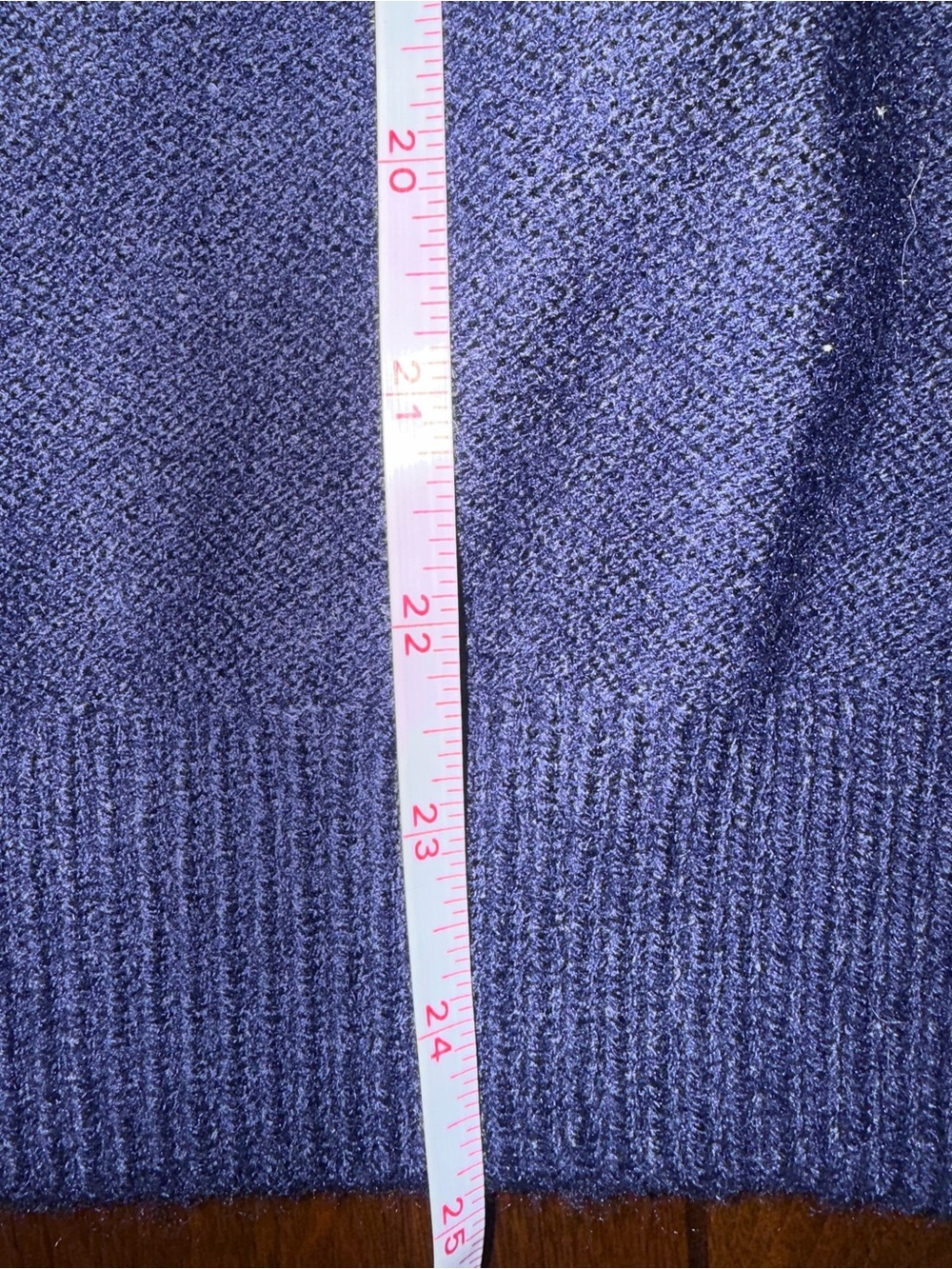 POL Navy V-Neck Star Appliqué Sweater with Yellow, Pink, and Cream Stars - Picture 5 of 5